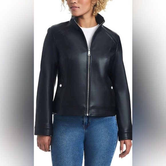 Vince Camuto Faux Leather Jacket - Picture 1 of 12